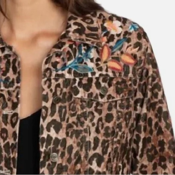 Johnny Was heavily embroidered SHURI COTTON VELVET TRUCKER JACKET NWT - Picture 10 of 10